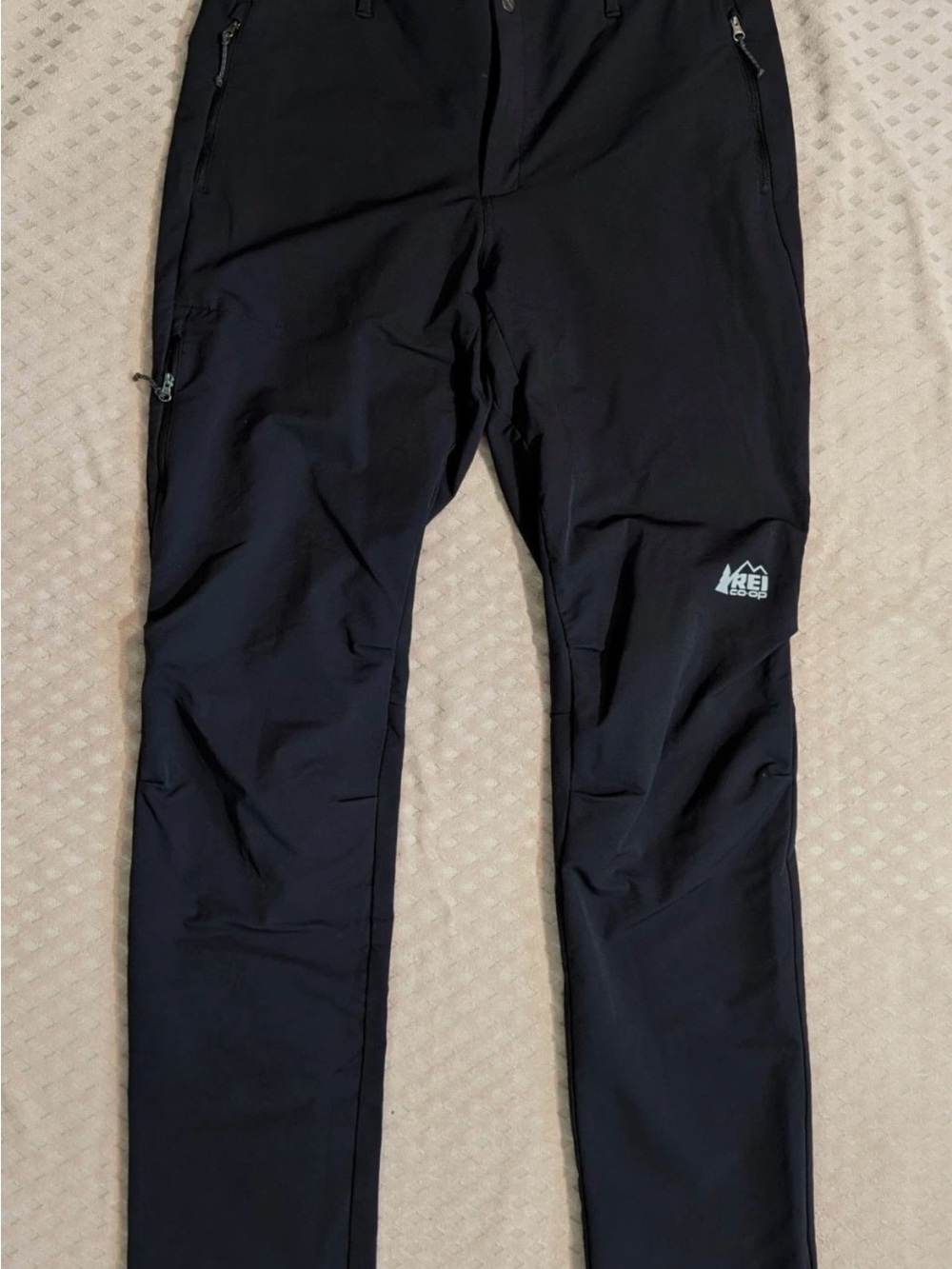 Women’s REI Co-Op Activator Softshell Hiking Pants Black Large TALL LONG 35” ins